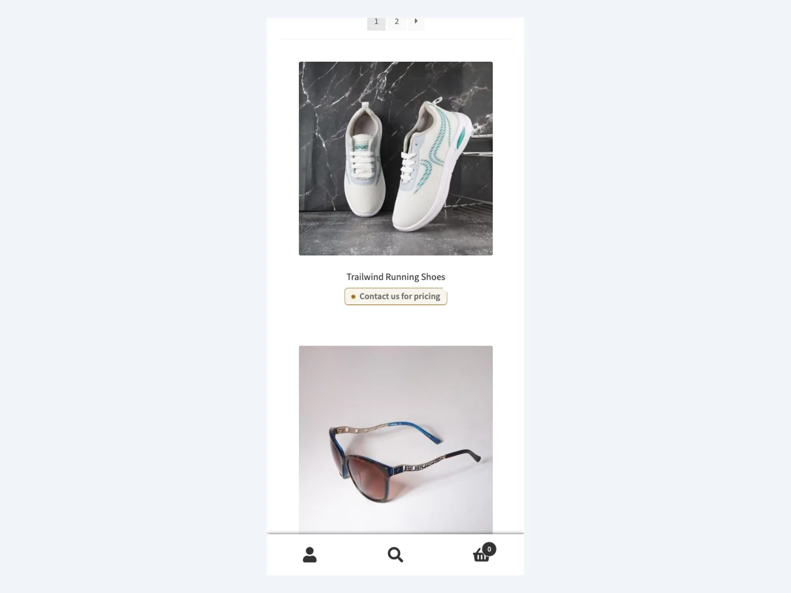 Catalog mode on mobile